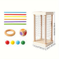 Brinquedo Educativo de Madeira | Jogo Interativo Pais e Filhos | Treino de Lógica e Coordenação Motora | Presente Criativo para Crianças 3+ Anos