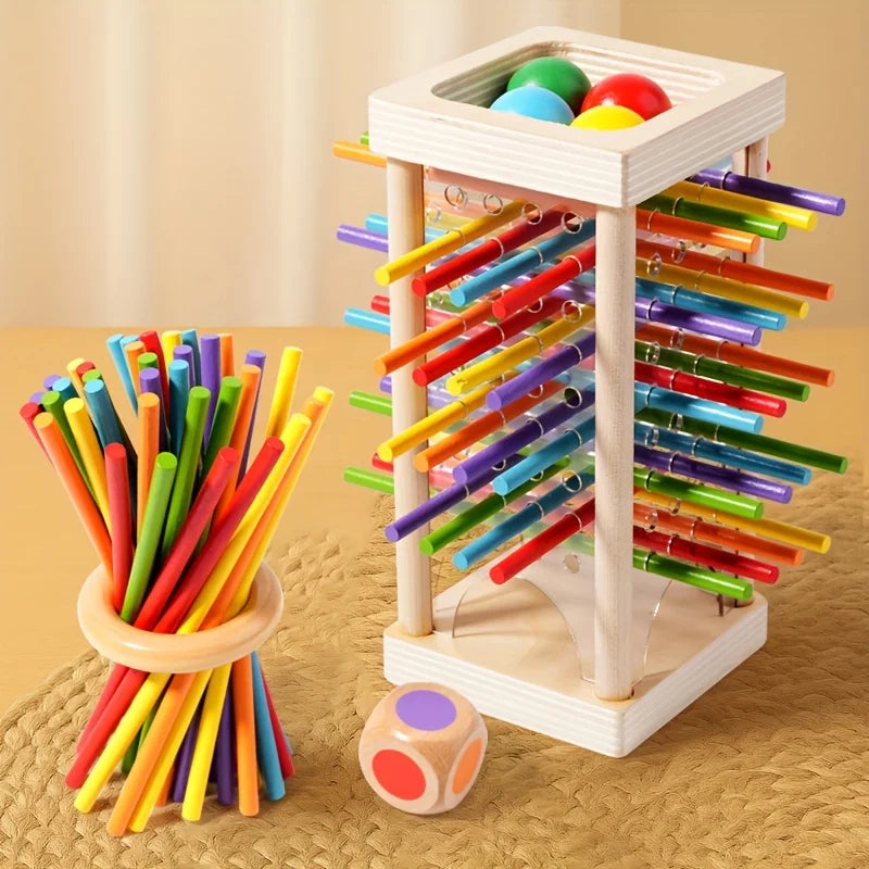 Brinquedo Educativo de Madeira | Jogo Interativo Pais e Filhos | Treino de Lógica e Coordenação Motora | Presente Criativo para Crianças 3+ Anos